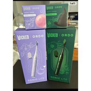 Ordo Wicked Sonic Lite Elphaba and Glinda Toothbrushes And Toppers